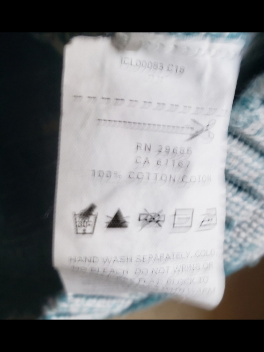 Pendleton Teal and Cream Women's Crewneck Sweater - Picture 6 of 6